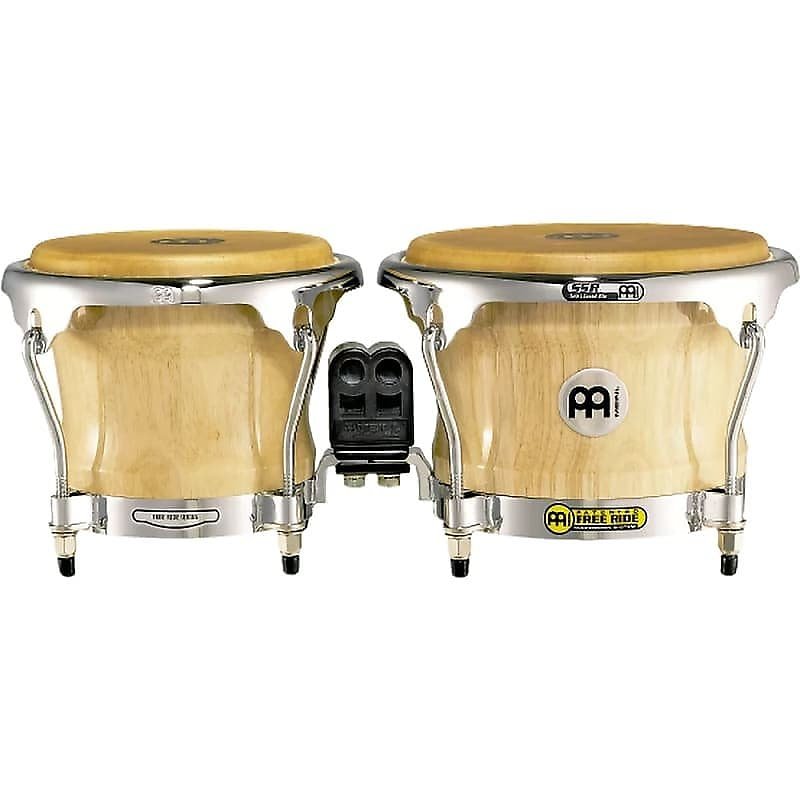 Bongós de madera Meinl FWB400NT de 7" y 8 1/2" de la serie profesional en acabado natural